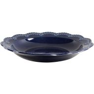 Lenox Chelse Muse Floral Navy Pasta Bowl, 1.70 LB, Blue