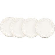 Lenox French Perle White 11 Inch Dinner Plate, Set of 4