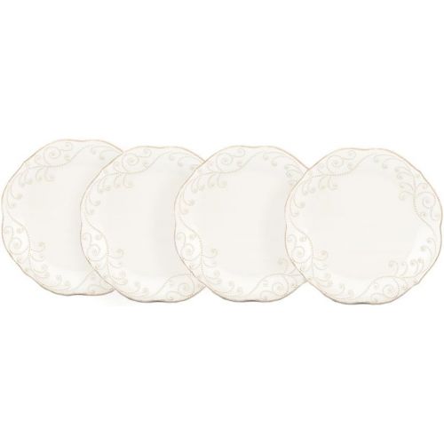 레녹스 Lenox French Perle White 11 Inch Dinner Plate, Set of 4