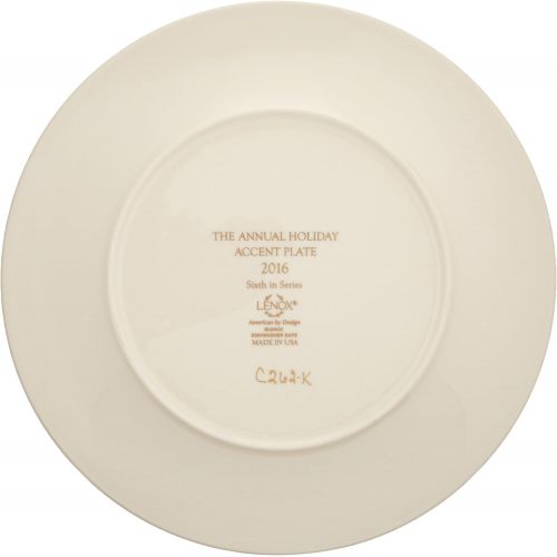 레녹스 Lenox 2016 Annual Holiday Accent Plate, Ivory