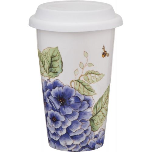 레녹스 Lenox Blue Butterfly Meadow Thermal Travel Mug, 1.2 LB