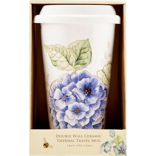 레녹스 Lenox Blue Butterfly Meadow Thermal Travel Mug, 1.2 LB