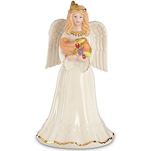 레녹스 Lenox Thanksgiving Angel with Cornucopia Fine Porcelain Collectible Figurine