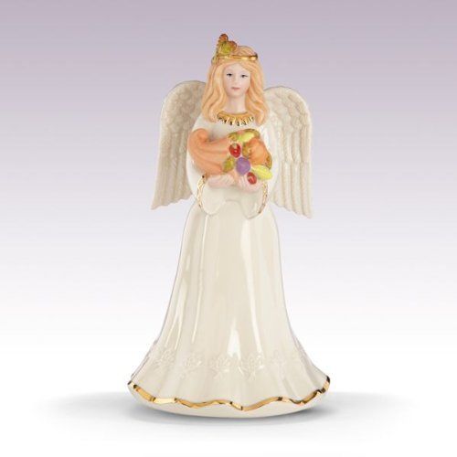 레녹스 Lenox Thanksgiving Angel with Cornucopia Fine Porcelain Collectible Figurine