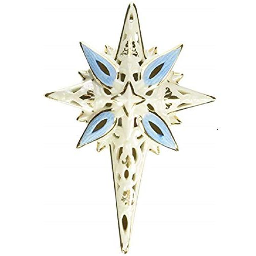 레녹스 Lenox First Blessing Nativity Lit Porcelain Star 24 K Gold Accents New in box $80 Lights up