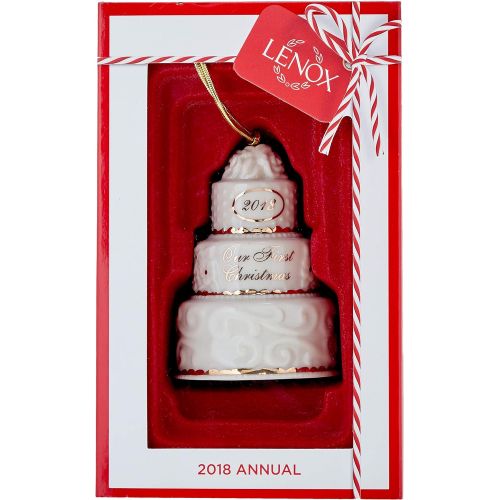 레녹스 Lenox 2018 Our First Christmas Together Cake Ornament