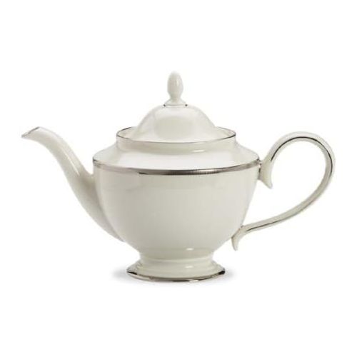 레녹스 Lenox Tuxedo Platinum Teapot, Ivory