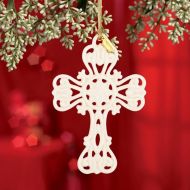 Lenox 2013 Snow Fantasies Cross Ornament