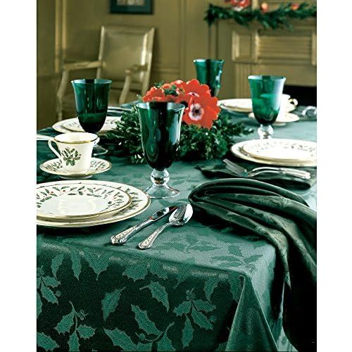 레녹스 Lenox Holly Damask Placemat, Set of 4, Green