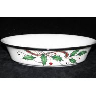 Lenox Holiday Nouveau White Platinum Open Vegetable Bowl