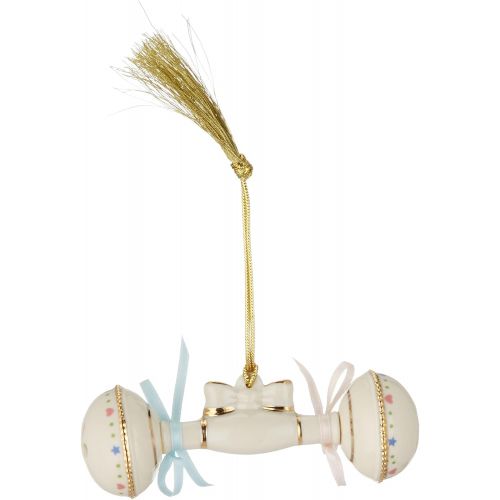 레녹스 Lenox 2015 Babys First Christmas Rattle Ornament