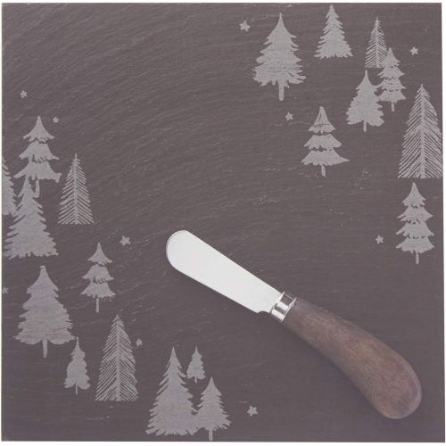 레녹스 Lenox Balsam Lane Slate Cheese Board with Knife