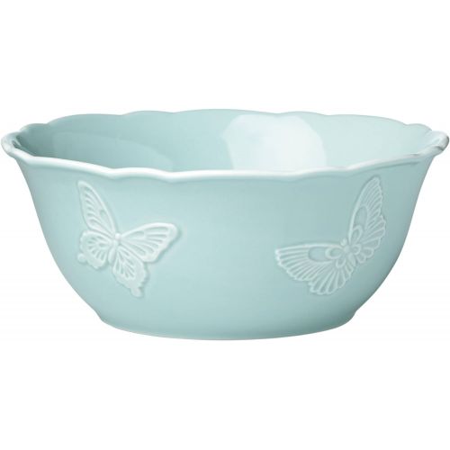 레녹스 Lenox Butterfly Meadow Carved Blue Serving Bowl