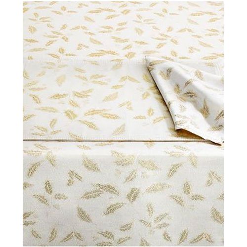 레녹스 Lenox Holiday Holly Damask Shimmer Collection Tablecloth (70 Round)