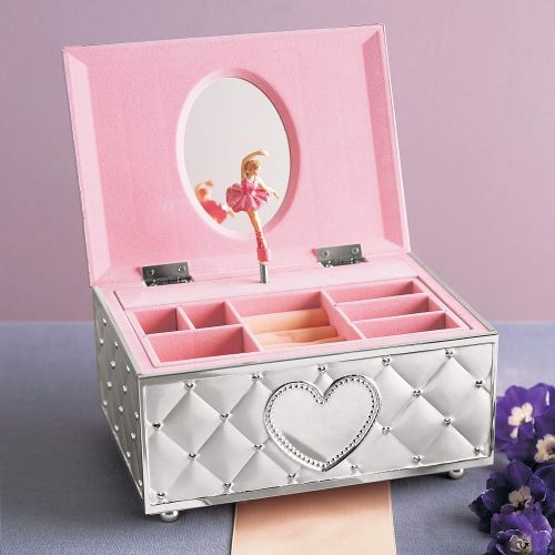 레녹스 Lenox Childhood Memories Musical Ballerina Jewelry Box, 2.35 LB, Metallic