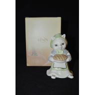Lenox China, Gather & Share Pilgrim Cat Thanksgiving Figurine, 4 Tall, in Lenox Gift Box