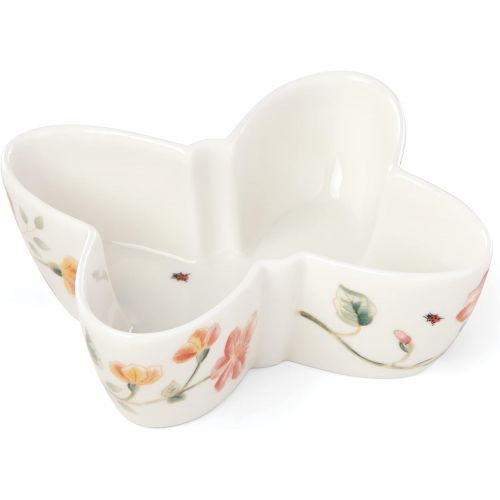 레녹스 Lenox Meadow Butterfly-Shaped Bowl, 0.90 LB, Multi