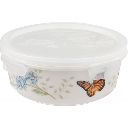 레녹스 Lenox Butterfly Meadow Serve and Store 6.25 Bowl , White -