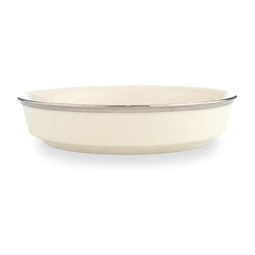 레녹스 Lenox Solitaire Platinum Banded Ivory China 8-Inch Pasta/Soup