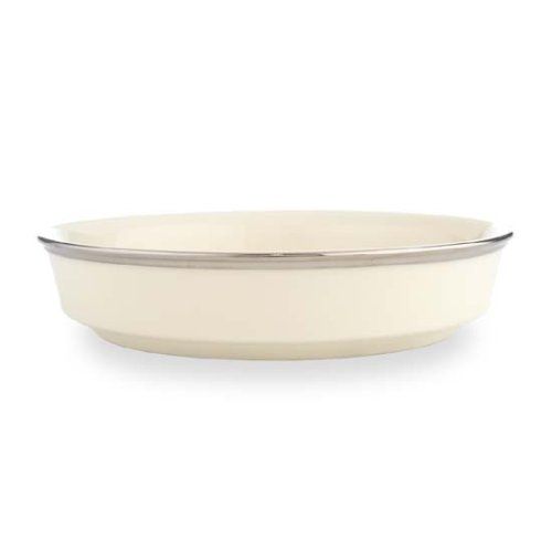 레녹스 Lenox Solitaire Platinum Banded Ivory China 8-Inch Pasta/Soup