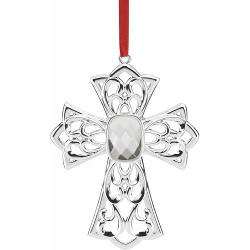 레녹스 Lenox Silver Ornaments Gemmed Cross