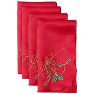 Lenox Holiday Nouveau Napkin 4-Pack, Red