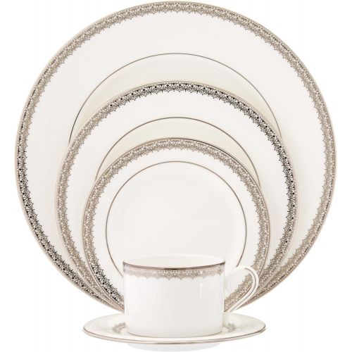 레녹스 Lenox Lace Couture 5-Piece Dinnerware Set, Service for 1 -