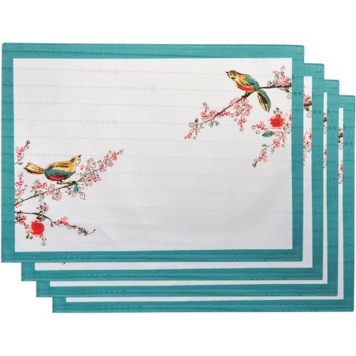 레녹스 Lenox Chirp Print, Pack of 4 Placemats, Multi