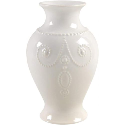 레녹스 Lenox White French Perle 8 Bouquet Vase, 2.10 LB