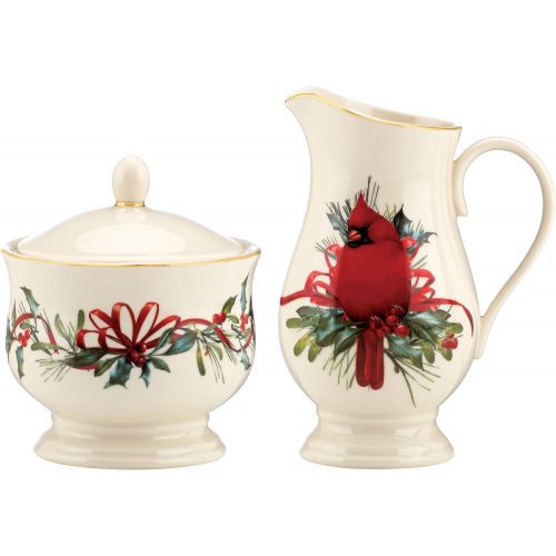 레녹스 Lenox Winter Greetings Sugar & Creamer Set