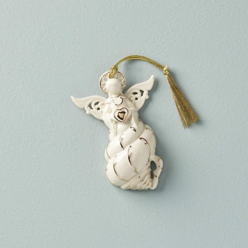 레녹스 Lenox Angel of The Sea Ornament, 0.30 LB, Multi