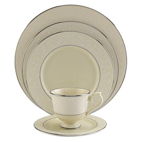 레녹스 Lenox Pearl Innocence 5-Piece Place Setting, Ivory