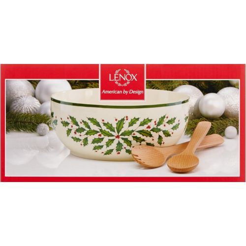 레녹스 Lenox Holiday Salad Bowl and Servers