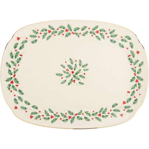 레녹스 Lenox Holiday 15 Oblong Serving Platter