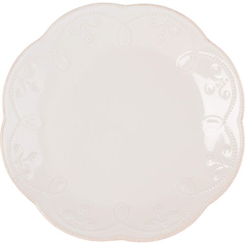 레녹스 Lenox French Perle 12-Piece Plate & Mug Dinnerware Set, 18.45 LB, White
