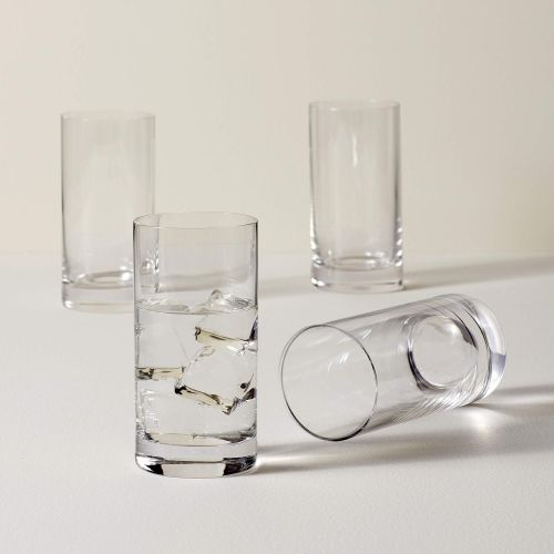 레녹스 Lenox Tuscany Classics 4-piece Highball Glass Set, 4.55 LB, Clear