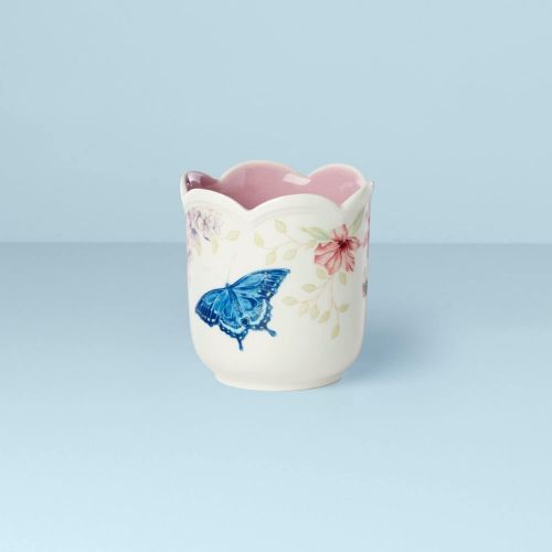 레녹스 Lenox Butterfly Meadow Lilac Linen Candle, 1.20 LB, Multi