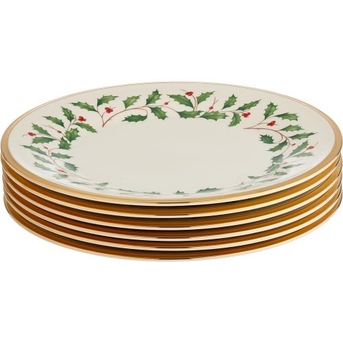 레녹스 Lenox 정품 레녹스 홀리데이 샐러드 플레이트 6종 세트 Holiday Salad Plates, Set of 6