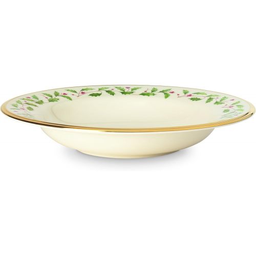 레녹스 Lenox Holiday Pasta/Rimmed Soup Bowl