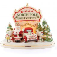 Lenox Santas Post Office Light-Up & Musical Centerpiece, 5.40 LB, Multi