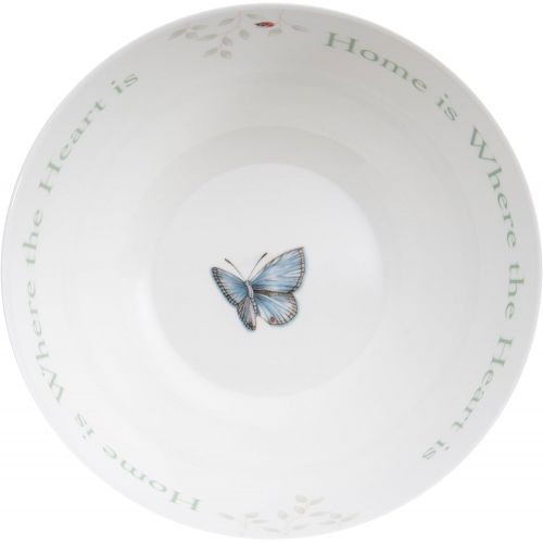 레녹스 Lenox Butterfly Meadow Home Is Where The Heart Is Serving Bowl