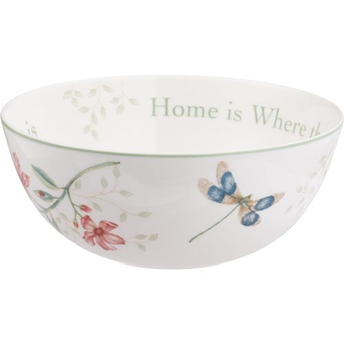 레녹스 Lenox Butterfly Meadow Home Is Where The Heart Is Serving Bowl