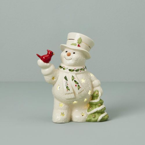 레녹스 Lenox 879209 Happy Holly Days Lit Figurine