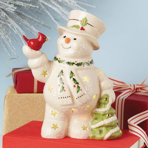 레녹스 Lenox 879209 Happy Holly Days Lit Figurine