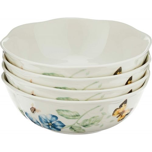 레녹스 Lenox Butterfly Meadow All Purpose Bowls (Set of 4), 20 Oz, Multicolor