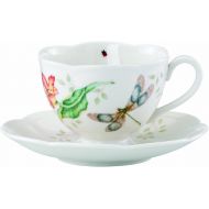 Lenox Butterfly Meadow Dragonfly Cup and Saucer Set: Teacup With Saucer: Kitchen & Dining