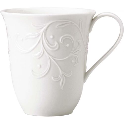 레녹스 Lenox Opal Innocence Carved Mug, 0.72 LB, White