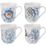 Lenox Blue Butterfly Meadow 4-Piece Mug Set, 2.25 LB: Kitchen & Dining