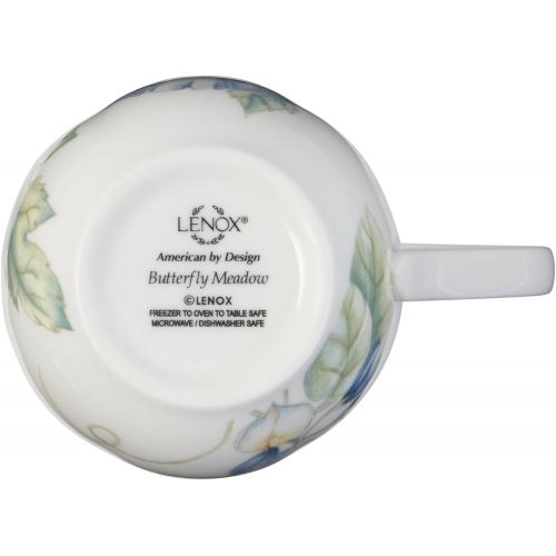 레녹스 Lenox Blue Butterfly Meadow 4-Piece Mug Set, 2.25 LB: Kitchen & Dining