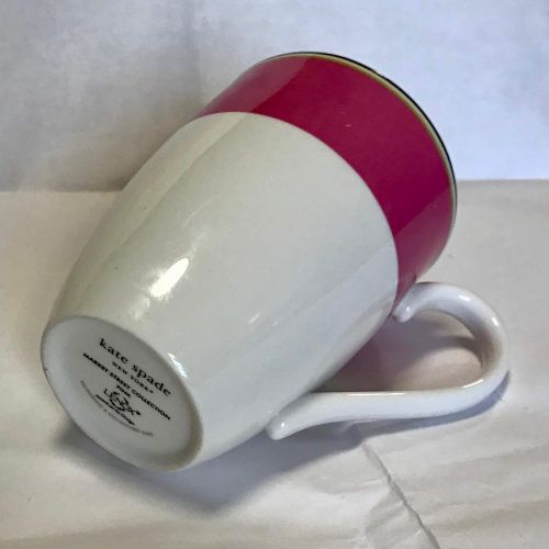 레녹스 Kate Spade Lenox Lenox Kate Spade Market Street Collection Pink, Coffee Mug, 16 Ounces